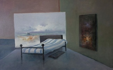 El Sueno The Dream, Oil on Canvas, Signed