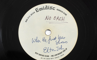 Elton John: An acetate recording of When The First Tear Shows