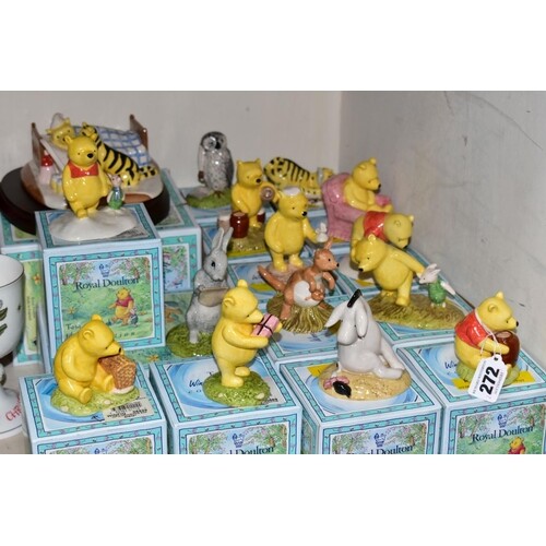 FIFTEEN BOXED ROYAL DOULTON WINNIE THE POOH COLLECTION FIGUR...