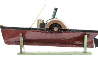 Folk Art - Steam Powered Paddle Wheel Boat