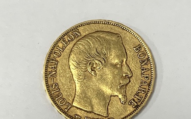 France - Napoléon III (1852-1870) 20 Francs 1852 A (Paris) A : Tête nue à...