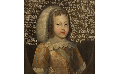 Französische Schule des 17. Jahrhunderts, Portrait König Ludwig XIV, 1644