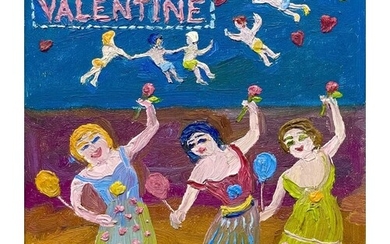 Fred YATES (1922-2008) Be My Valentine Oil on board, signed,...