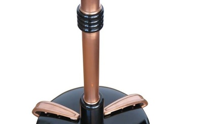 French Art Moderne Copper Swing Arm Floor Lamp