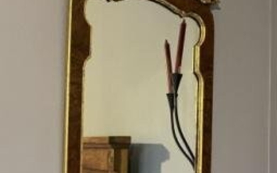 French Provincial Style Gilt Burlwood Mirror