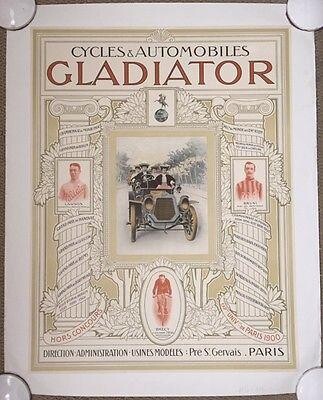GLADIATOR - ORIGINAL 1905 FRENCH ADVERTISING LB POSTER