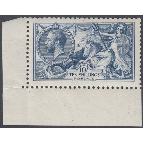 GREAT BRITAIN STAMPS : 1919 10/- Dull Grey Blue, lightly mou...