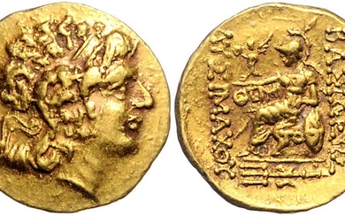 GRIECHENLAND, THRAKIEN. Lysimachos, 323-281 v.Chr., AV Stater (89-72 v.Chr.), Tomis. Posthum unter Mithridates VI.Eupator