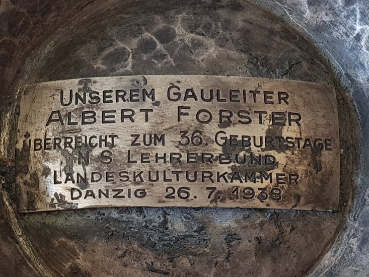 Gauleiter of Danzig - Gift to Alber Forster
