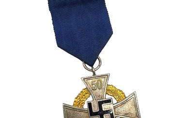 German WWII 50 Year Faithful Service Medal