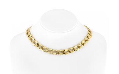 Gold Link Collar Necklace