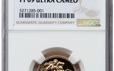 Great Britain: , Elizabeth II gold Proof Sovereign 1982 PR69 Ultra Cameo NGC,...