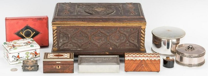 Group of 10 Assorted Decorative Boxes