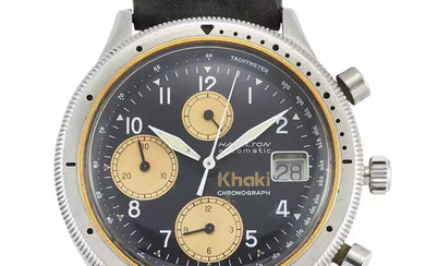 Hamilton. A stainless steel automatic calendar chronograph wristwatch Khaki Hamilton Lancaster...