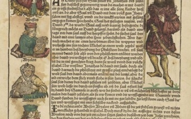 Hartmann Schedel, German 1440-1514- Weltchronik, plates XLI,...