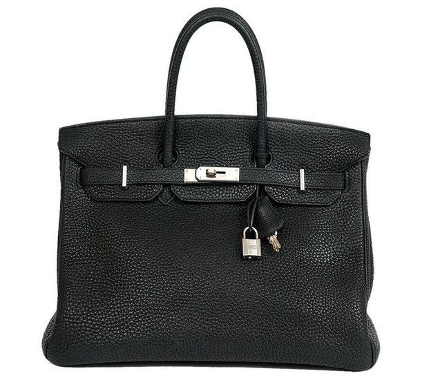 Hermes Birkin 35cm Graphite Leather Handbag