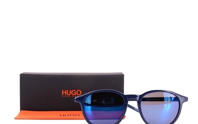Hugo Boss HG 1028/S Navy Round Sunglasses with Box and Cleaning Cloth
