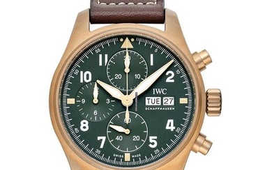 IWC Pilot Spitfire Chronograph IW387902 - Pilot's Watch Chronograph Spitfire Automatic Green Dial