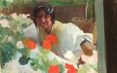 JOAQUÃN SOROLLA Y BASTIDA (1863 / 1923) "Gypsy Woman