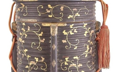Japanese Gilt Decorated Lacquer Food Container