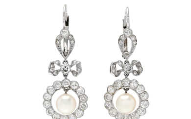 Jewellery Pearl earrings PEARL EARRINGS, platina/14K white gold, cultured pear...