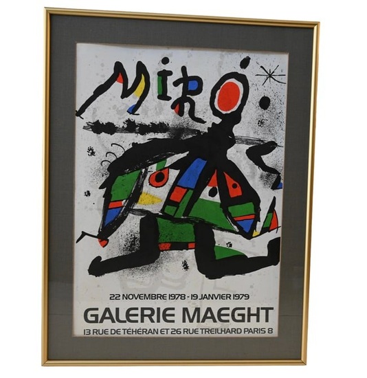 Joan Miro (1893-1983, France, Spain) Galerie Maeght Exhibition Poster