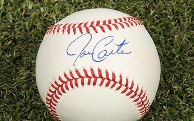 Joe Carter Autographed MLB Official Major League Baseball