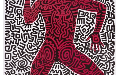 KEITH HARING 1958-1990 Into 84 / Tony Shafrazi Gallery 1983 - Offset, sans indication d'imprimeur....
