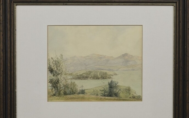 LOOKING OUT OVER HEADS EARLY MORNING, A WATERCOLOUR BY M MASON