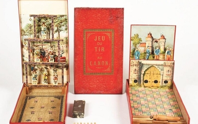 LOT OF 2: EARLY FRENCH CANON TYPE GAMES.