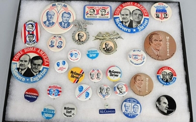 LOT OF GEORGE McGOVERN POLITICAL BUTTONS