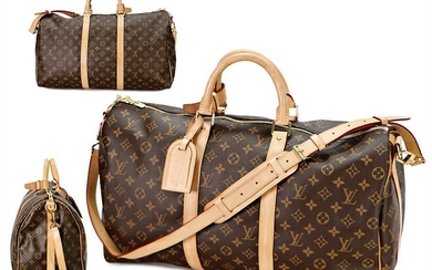 LOUIS VUITTON handbag, model: Keepall 50 Bandoulière