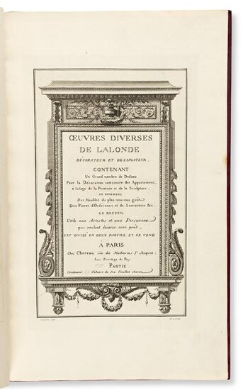 Lalonde, Richard de (fl. circa 1780) Oeuvres Diverses
