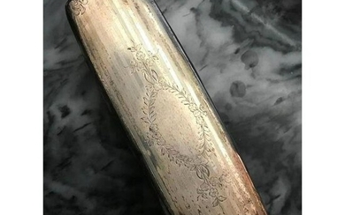 Large Antique Sterling Silver Vanity Brush