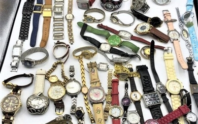 Large Grouping Assorted ESTATE VINTAGE WATCHES