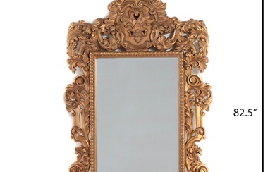 Large Windsor Art & Mirror Co. Baroque Style Gilt Composite Mirror, Late 20th C.