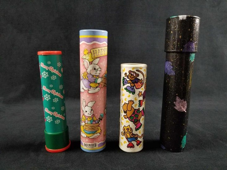 Lot of 4 Late 90s to Early 2000s Children Kaleidoscopes
