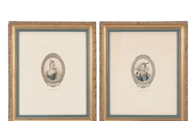 Louis Janet French Fashion Engravings "Sous Louis XV" and "Sous Henri IV"