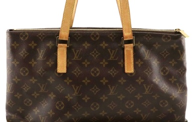 Louis Vuitton Cabas Mezzo Shoulder Bag in Brown Monogram Canvas