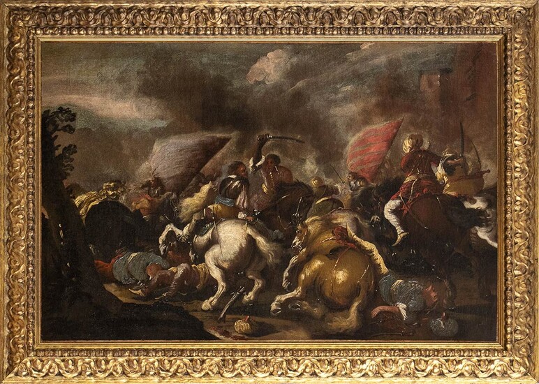 MATTEO STOM ( ? 1643 - Verona, 1702) Battle...