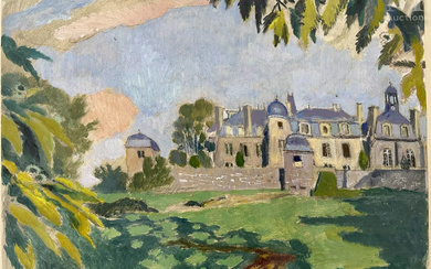 Maurice DENIS (Granville 1870 - Paris 1943) Rosanbo, façade est, le matin, 1942