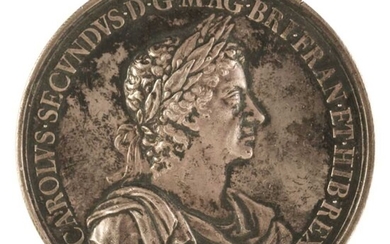 Medal. Charles II (1660-1685). AR Medal, Battle of Lowestoft, 1665