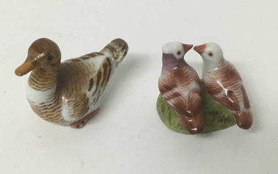 Meissen style porcelain miniature toy