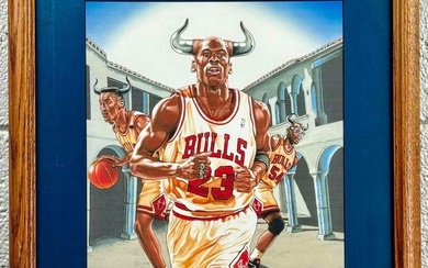 Michael Jordan Framed Print (Chicago Bulls)