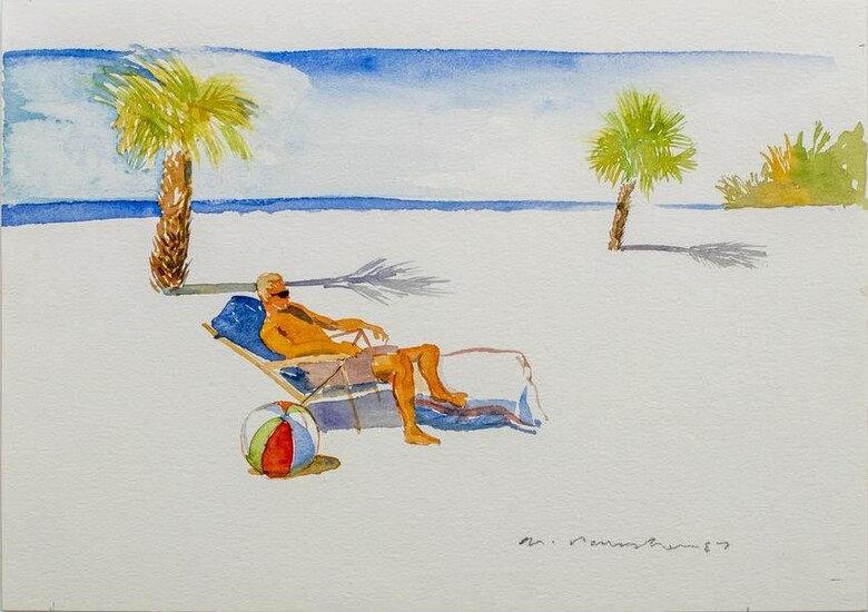 Micheal Paraskevas "Vacation Dreaming" Watercolor