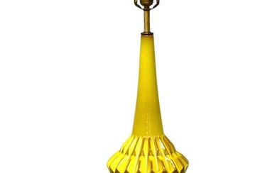 Mid Century Yellow Table Lamp