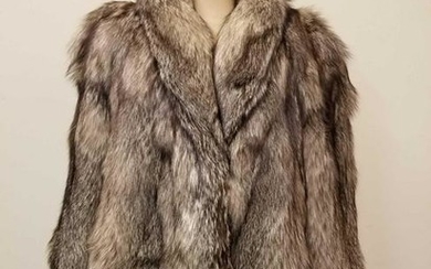 Mid Length Raccoon Fur Coat