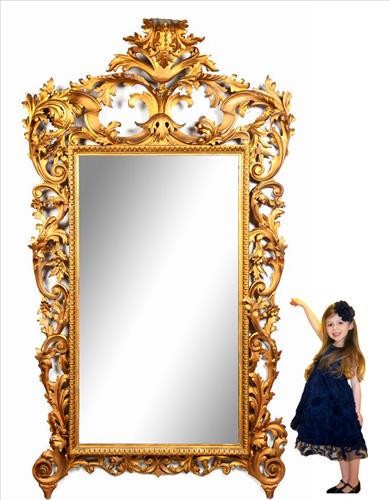 Monumental 19th Century giltwood mirror