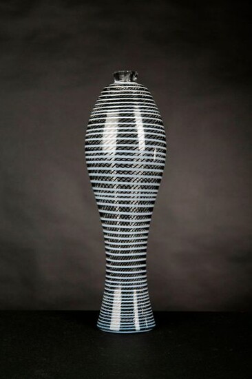 Murano. Beau et grand vase de forme Meiping... - Lot 172 - Goxe - Belaisch - Hôtel des ventes d'Enghien