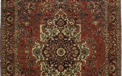 Muted Colors Vintage Floral Garden 7X11 Hand Knotted Oriental Rug Home Carpet